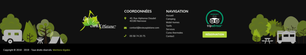 Footer Camping Le Vieux Platane